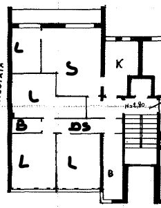 Planimetria Secondo Piano